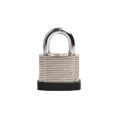 China 38mm Industrial Rust Proof Short Laminated Shackle Safety Steel Padlock for sale