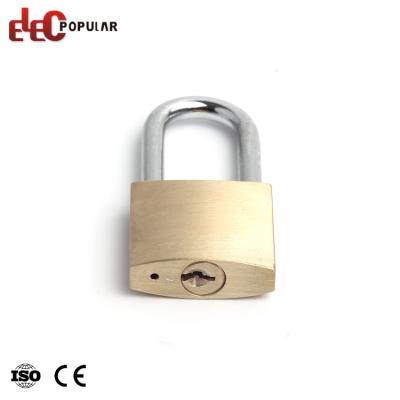 China Chrome Plated Lock Core High Security 38Mm Hardened Stainless Steel Brass Shackle Padlock for sale