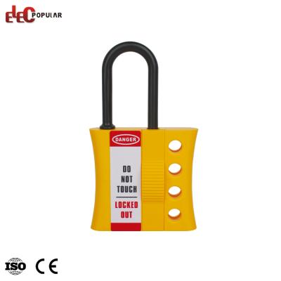 China Lockout by multiple workers at each lockout point 6mm insulation security non-conductive nylon hasp for sale