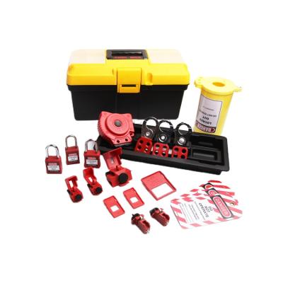 China Keep Important Lockout Devices And Padlock Occupational Safety Personal Electrical Lockout Tagout Together Lock Tool Box Kits for sale