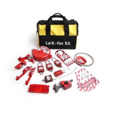 China Upgraded Security Lockout Toolbox Manufacturer High Security Safety Electric Lockout Bag with Padlock Kit for sale