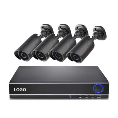 China NIGHT VISION 4CH AHD TVI CVI CVBS IP 2MP 1080P CCTV Camera Set 4 Camera System for sale