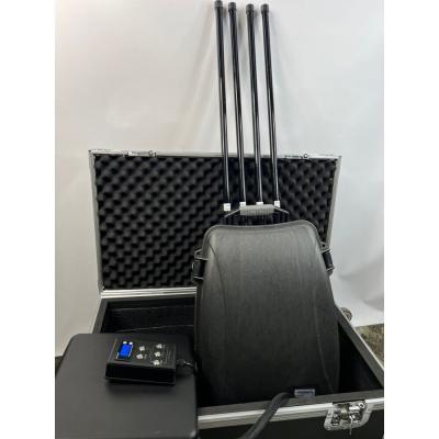 China Advanced Cooling System Drone Jammer With Multiple Jamming Modes 2.4GHz-5.8GHz 10kg Weight 9dBi for sale