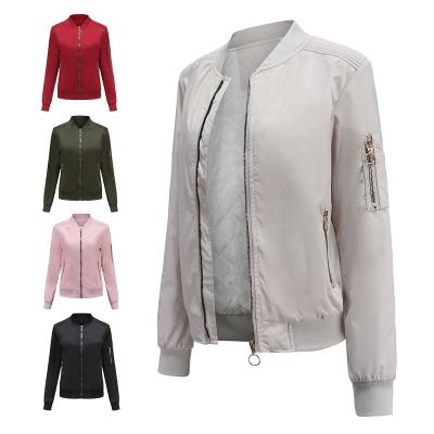 China 2020 OEM service fashion zipper design autumn winter casual jacket and coat women QUICK DRY waterproof for sale