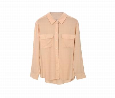 China Breathable With Button Pocket Basic Women's Blouses Formal Silk Elegant Shirts 2021 For Women Blouses OEM for sale