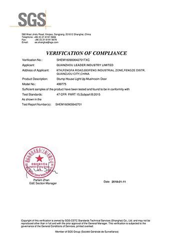 FCC - Quanzhou Lemader Crafts Limited