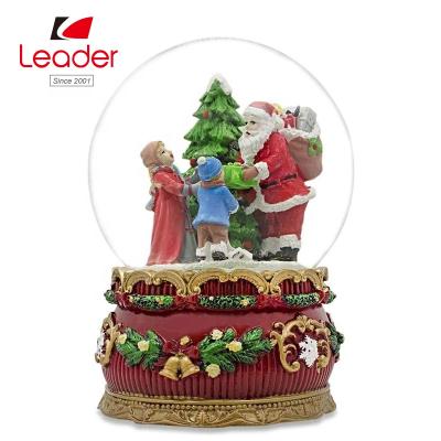 China China Polyresin 65mm Santa Snow Globe Attractive Handmade Snow Globe Christmas for sale