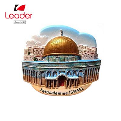 China Custom China Polyresin 3D Country Cities Jerusalemme Israel Building Fridge Magnet World for sale