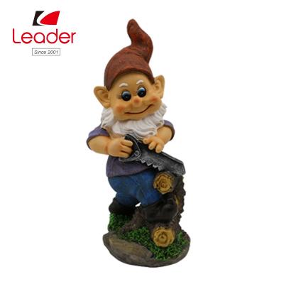 China Funny Gnome Statue Custom Europe BSCI Audit Factory Lawn Polyresin Garden Gnomes for sale