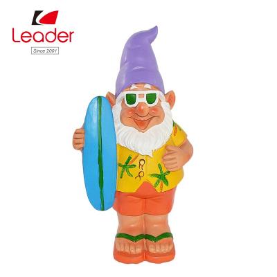 China Wholesale Summer Design Garden Gnome Hawaii Style Garden Gnomes Ornaments Summer Design Garden Gnome for sale