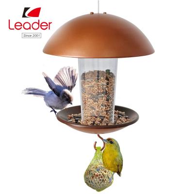 China Viable Outdoor Decorative Large Metal Tree Hanging Backyard Garden Bird Feeder for sale