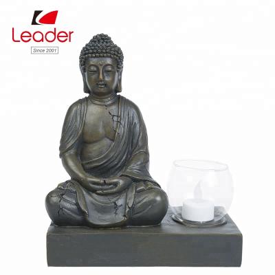 China Whole China Sales Resin Buddha Art, Chinese Buddha Candle Holder and Buddha Statue Sitting for sale