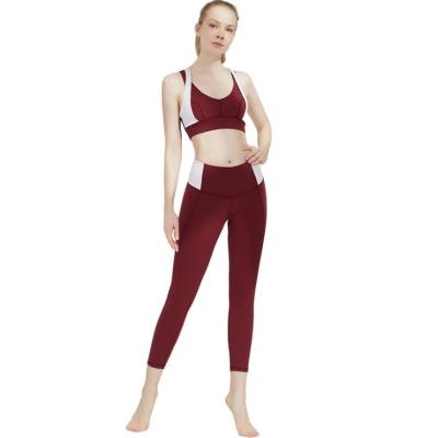 China Breathable+air drop shipping sweat seamless yoga set fitness women yoga sports suit for sale