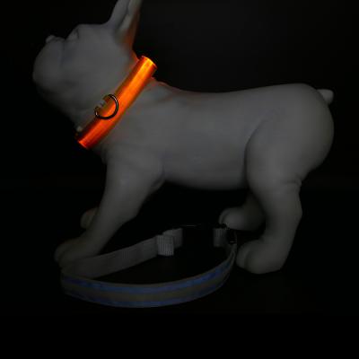 China Wholesale Reflective Night USB Lighting Flashing Rechargeable Glowing Led Walking Dog Collar Set Led Waterproof for sale