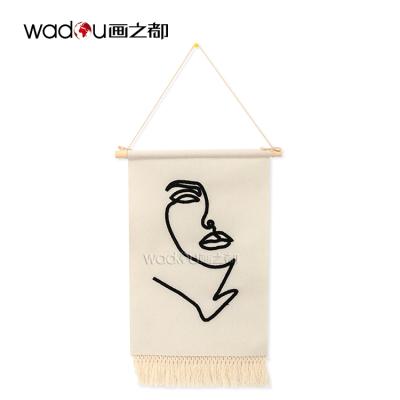 China Modern Custom Natural Handmade Painting Wooden Art Home Decor Wooden Hanging Art Gift Decoration for sale