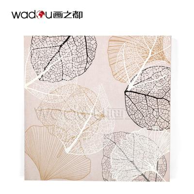 China Modern Modern Home Decoration Custom Leaves Wall Art Hanging Canvas Prints Canvas Printing Plants for sale