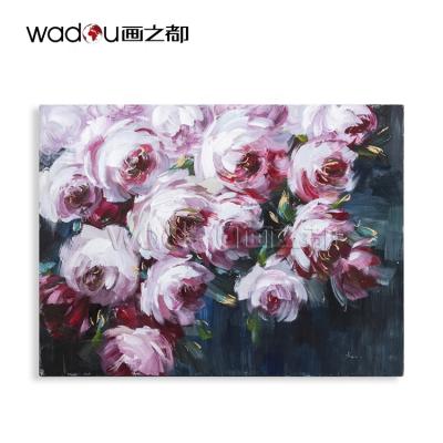 China Fast Shipping Modern Home Handmade Painting Wall Art Canvas Printing Flowers Print Decoration Manufacturer for sale