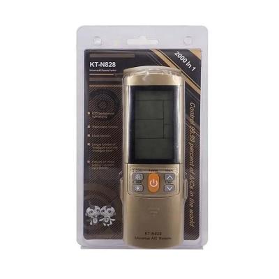 China Universal Air Conditioner Silver and Gold Color AC Remote Control Big Digit Screen KT-N828 LCD Display for sale