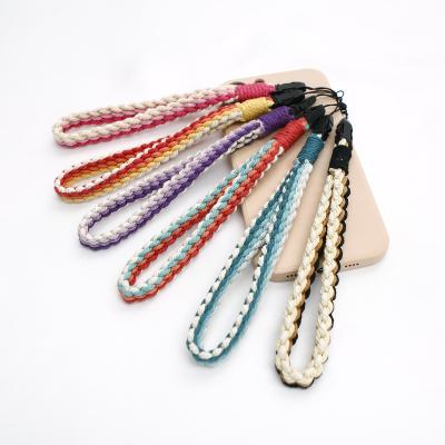 China Original design Hand-woven mobile phone chain hand-woven finished cross-border INS pastoral style personality nichelanyard for sale