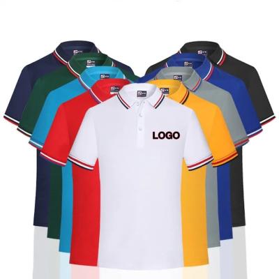 China Anti-wrinkle 2023 OEM Factory Mens Cotton Golf Shirt Polo Custom Design Own Promotional Embroidered Polo Shirt Work Polo T Shirt for sale