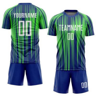 China Fabric: 100% Polyester Breathable Wholesale OEM Custom Football Shirt High Quality Sublimation Sports Wear Jersey soccer ball sets for sale