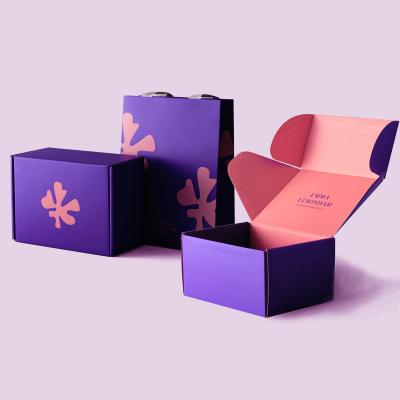 China Recyclable Custom Logo Custom Ecommerce Postal Cardboard Paper Packaging Box Shipping Cardboard Mailer Box With Custom Logo for sale