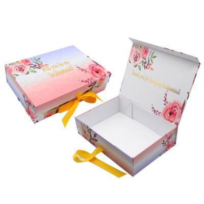 China Customized Empty Will Recyclable You Are My Bridesmaids Bridesmaid Gift Packaging Boxes for sale