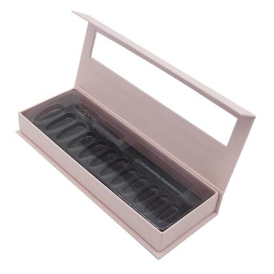 China Long Tip Recyclable Personal Nail Box Packaging Empty False Presson Nails Packaging Paper Boxes For Nails for sale