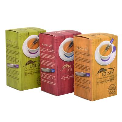 China Recyclable Custom Empty Paper Tea Bag Parking Packaging Box For Tea Bag for sale