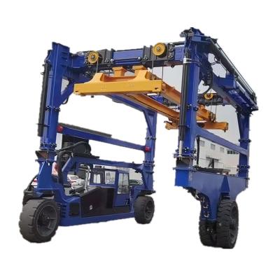 China Heavy Duty Gantry Crane 15ton 25ton 35ton 45ton 70ton 120ton 20ft 40ft Container Straddle Carrier Crane For Sale for sale