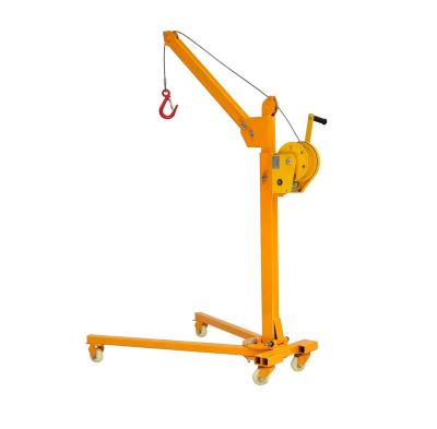 China Other 0.2ton 0.3ton 0.5ton 1ton Portable Small Mobile Hoist Lift Floor Crane Foldable Shop Crane for sale