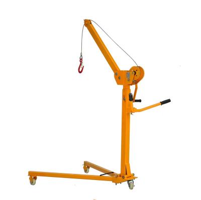 China Other Mobile Mini Crane 200kg-500kg Portable Small Lift Floor Crane Foldable Shop Crane for sale