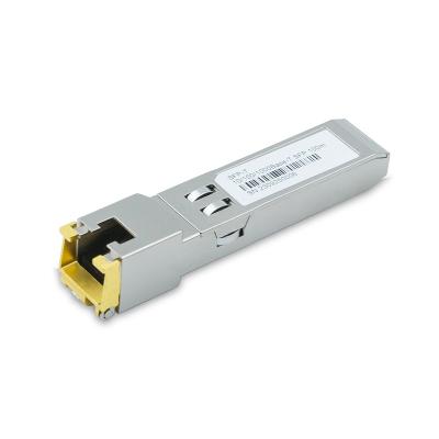 China 10 100 1000MBASE-T RJ-45 100m Optical Transceiver Module Cisco Compatible for sale