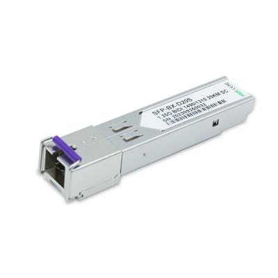 China BiDi 1.25GBASE 1G Transceiver SFP SC Connector Single Mode 20km 1490nm TX  1310nm RX Transceiver Module for sale