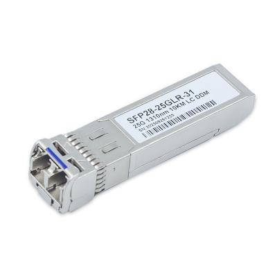 China SFP28 25G Optical Transceiver Cisco Compatible 1310nm 10km LC SMF DOM Transceiver Module for sale