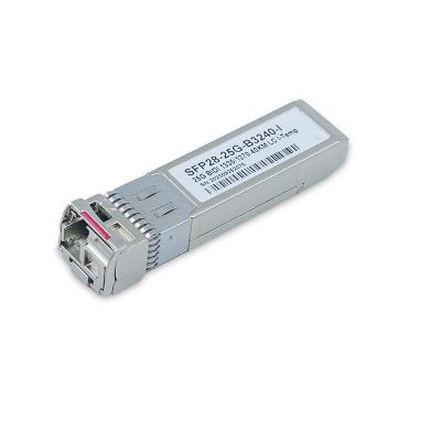 China SFP28 25G bidi Transceiver Cisco Compatible 1330nm-TX/1270nm-RX 40km DOM LC SMF I-Temp Transceiver Module for sale