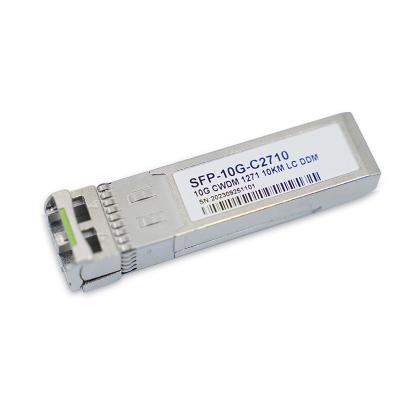 China Duplex LC SMF 10G Optical Transceiver Cisco Compatible 10G CWDM SFP+ 1270nm 10km for sale