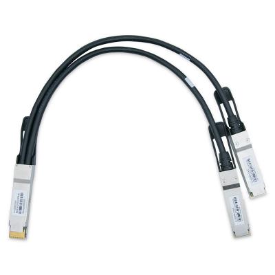 China 400G QSFP-DD Breakout para 2x200G QSFP56 Conexão direta de cobre Twinax 2.5M 26AWG à venda