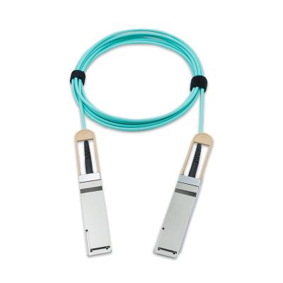 China Customized 40GBASE QSFP+ to QSFP+ AOC Cables 850nm 1m HuaWei Compatible Ethernet for sale