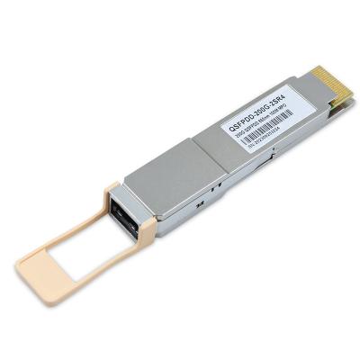 Cina 200G optical transceiver module QSFP-DD SR4 100m MTP/MPO connector compatible with brands network device in China in vendita