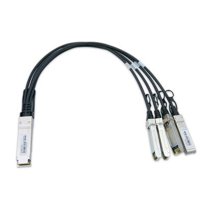 China Direct Attach Copper Twinax DAC Passive Cables 40G 3M QSFP+ To 4x10G SFP+ Connector With Cisco Compatible for sale