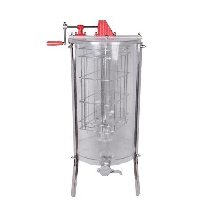 China 304 stainless steel 2 frames Acrylic honey shaker manual honey extractor for sale