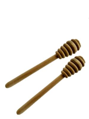 China Wood Honey Muddler Spoon Honey Splash Bar Natural Wooden Honey Stir Bar for sale