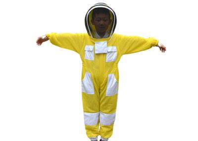 China Children Yellow Color Three Layer Ventilated Beekeeping Protective Clothing Bee Suit for sale