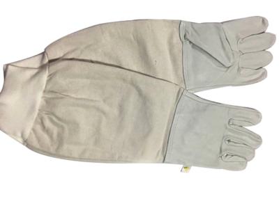 China Comfortable  Canvas Beekeeping Gloves with Long Elastic Cuff to Prevent Slipping for sale