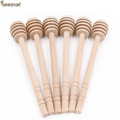 China Wooden Honey Stick Honey Splash Bar With Long Handle Wood Honey Dipper Stick for sale