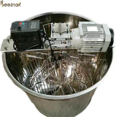 China 6 Frame Radial Honey Extraction Machine Beekeeping Electric Horizontal Motor Stainless Steel Honey Extractor for sale