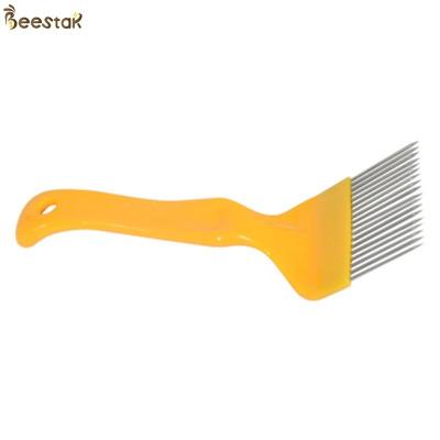 China Orange Beekeeping Equipment Stainless Steel Needle Honey Uncapping Fork Hive Tools for Sale for sale