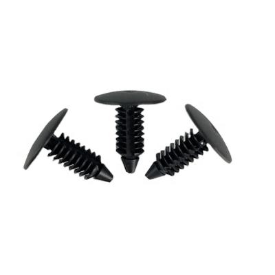 China PA66 Material Black Nylon Plastic Rivet Christmas Tree Clip Fasteners 10121502 PA66 for sale