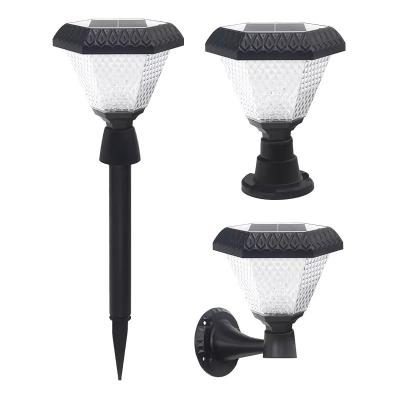 China High Quality ABS IP65 Outdoor Waterproof Garden Wall Light Auto On/Off Solar Landscape Lights For Lawn Park Pathway Garden Solar Light for sale